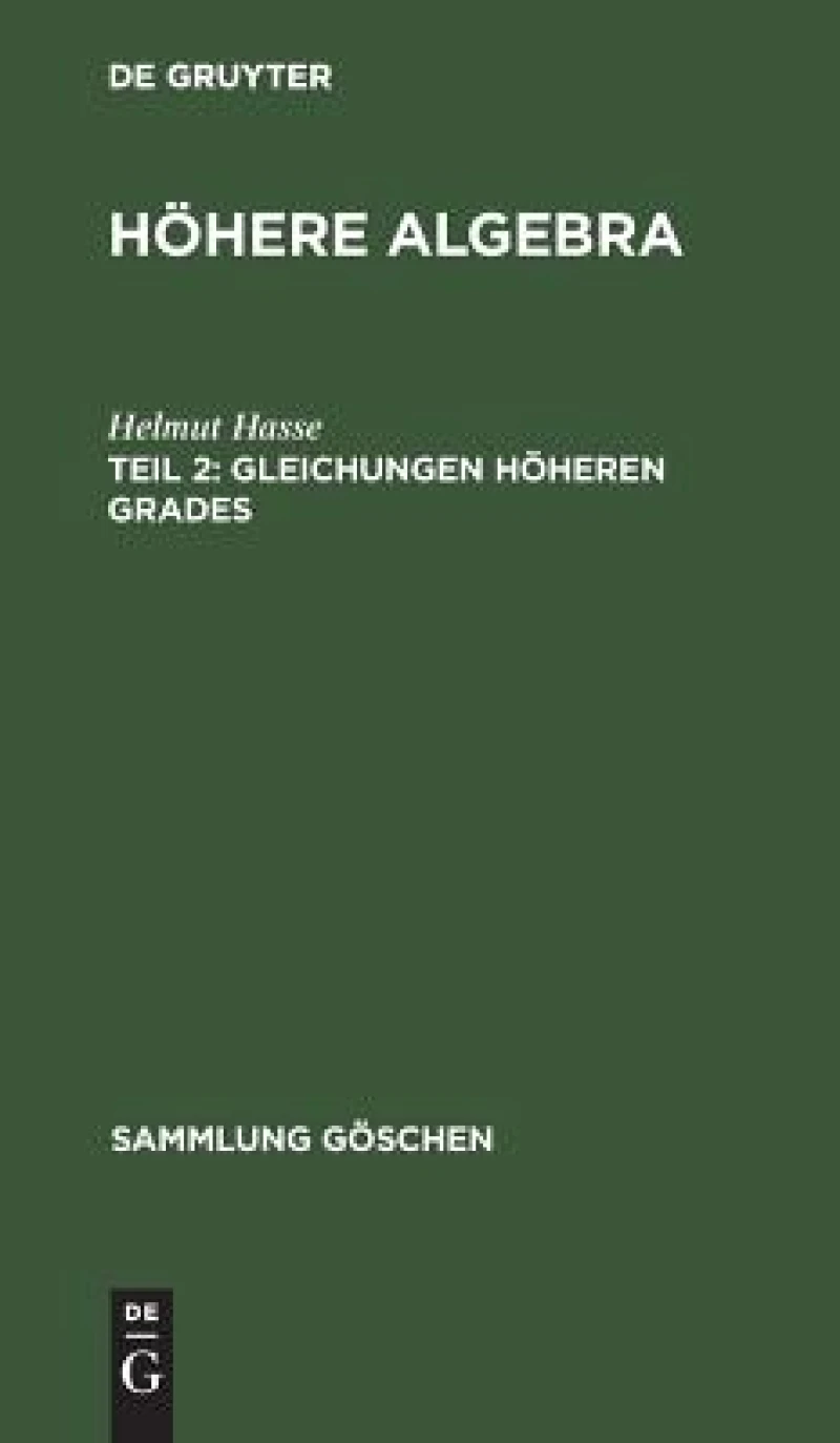 Gleichungen Höheren Grades
