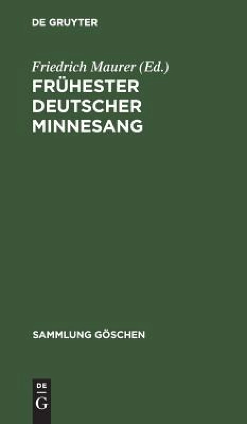 Frühester Deutscher Minnesang