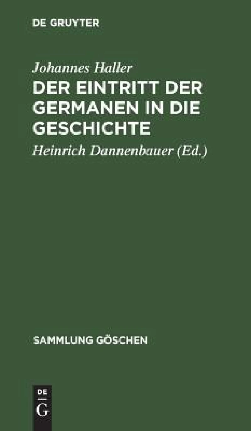Eintritt der Germanen in die Geschichte
