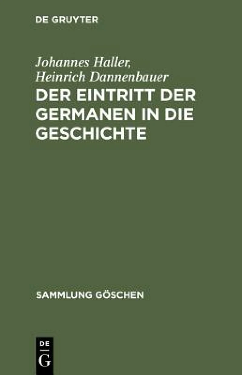 Eintritt der Germanen in die Geschichte
