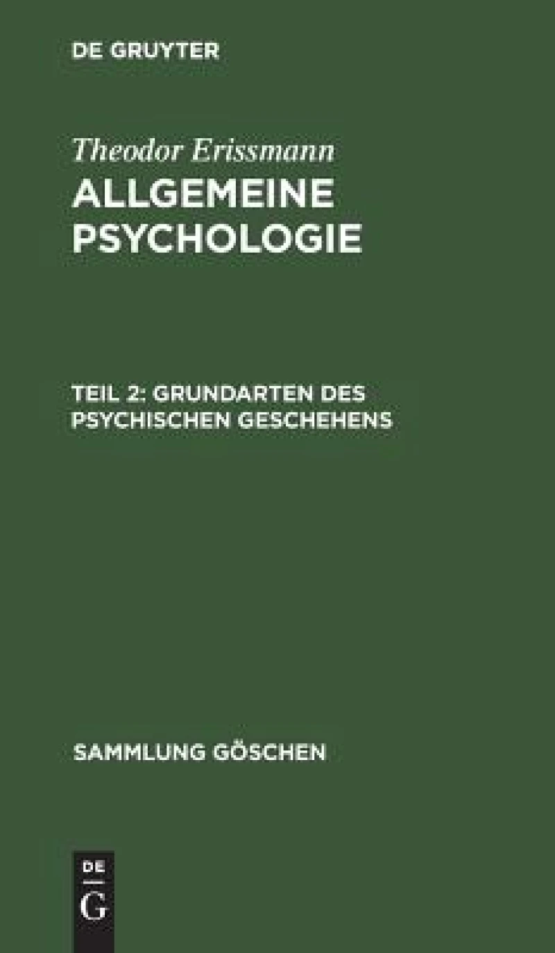Grundarten Des Psychischen Geschehens