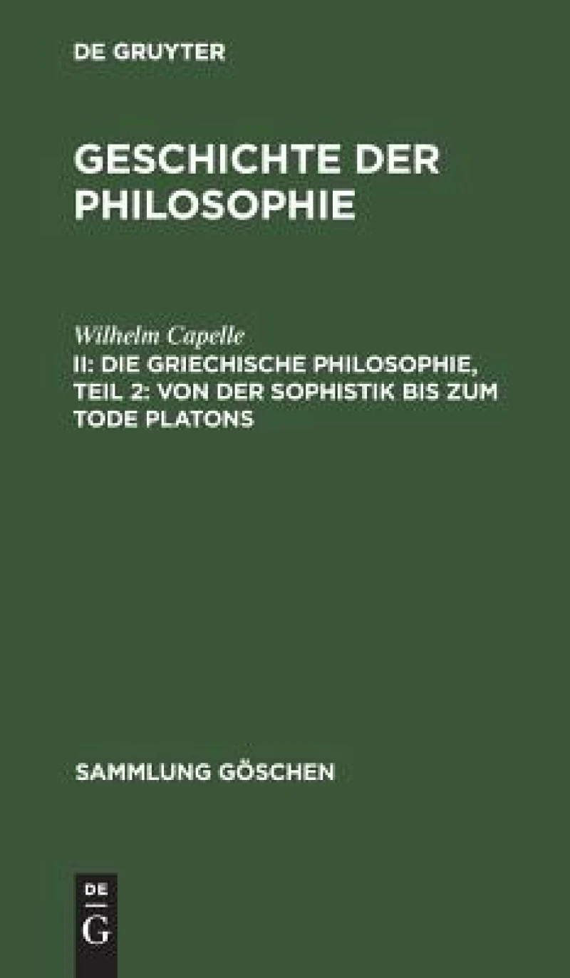 griechische Philosophie, Teil 2: Von der Sophistik bis zum Tode Platons
