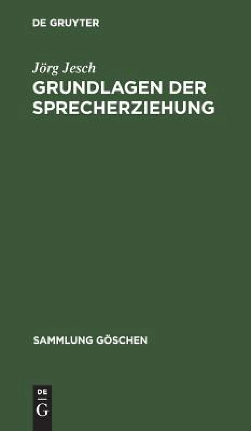Grundlagen der Sprecherziehung