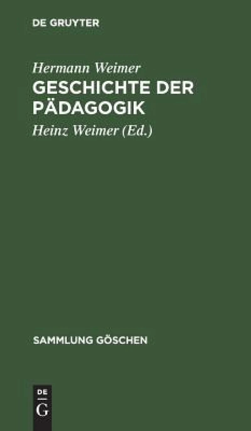 Geschichte Der Pädagogik