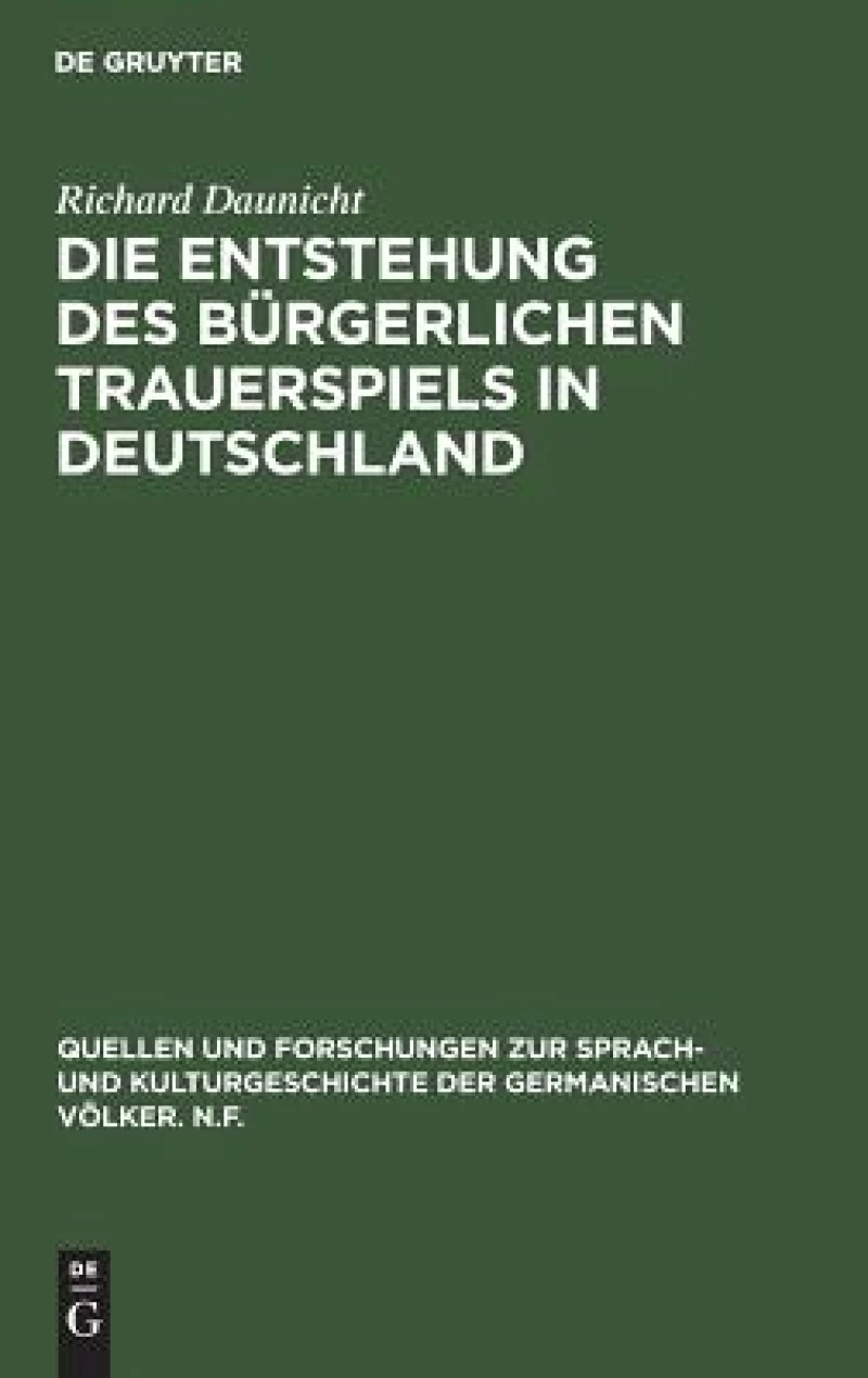 Entstehung des bürgerlichen Trauerspiels in Deutschland