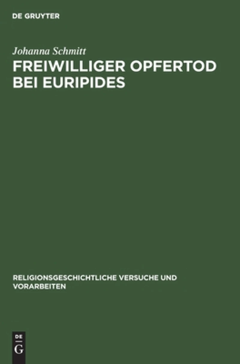 Freiwilliger Opfertod Bei Euripides