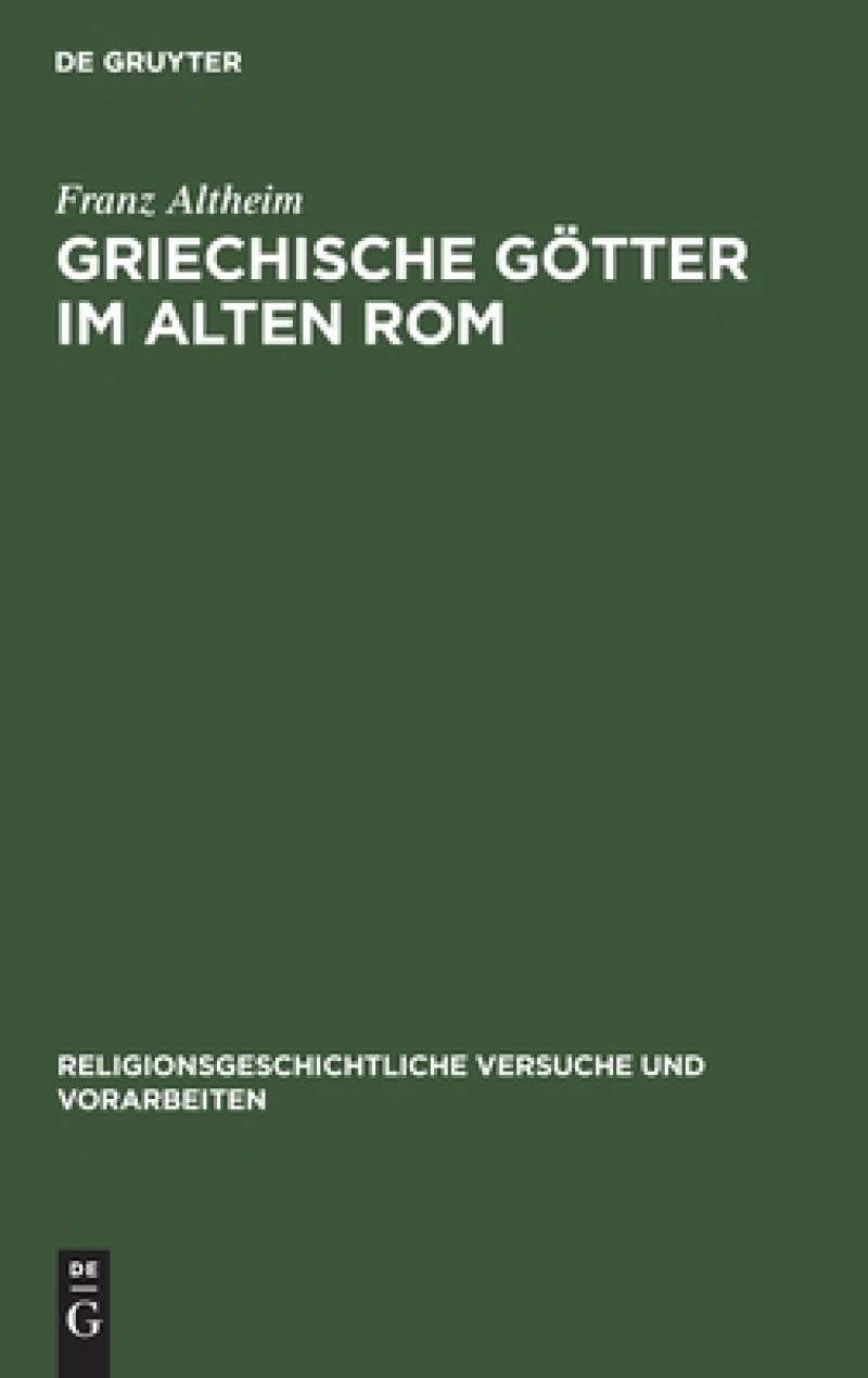 Griechische Götter Im Alten Rom