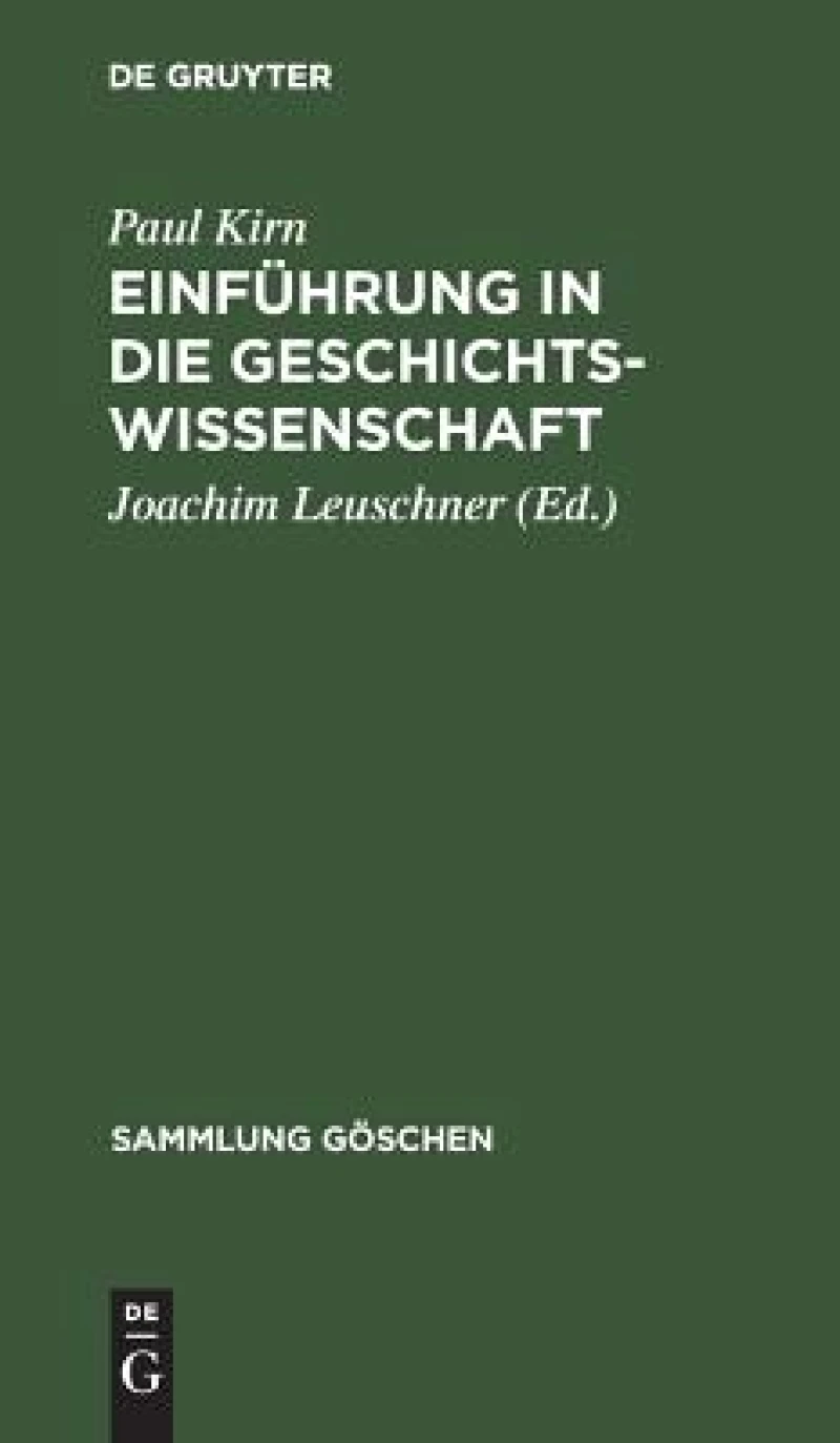 Einführung in die Geschichtswissenschaft