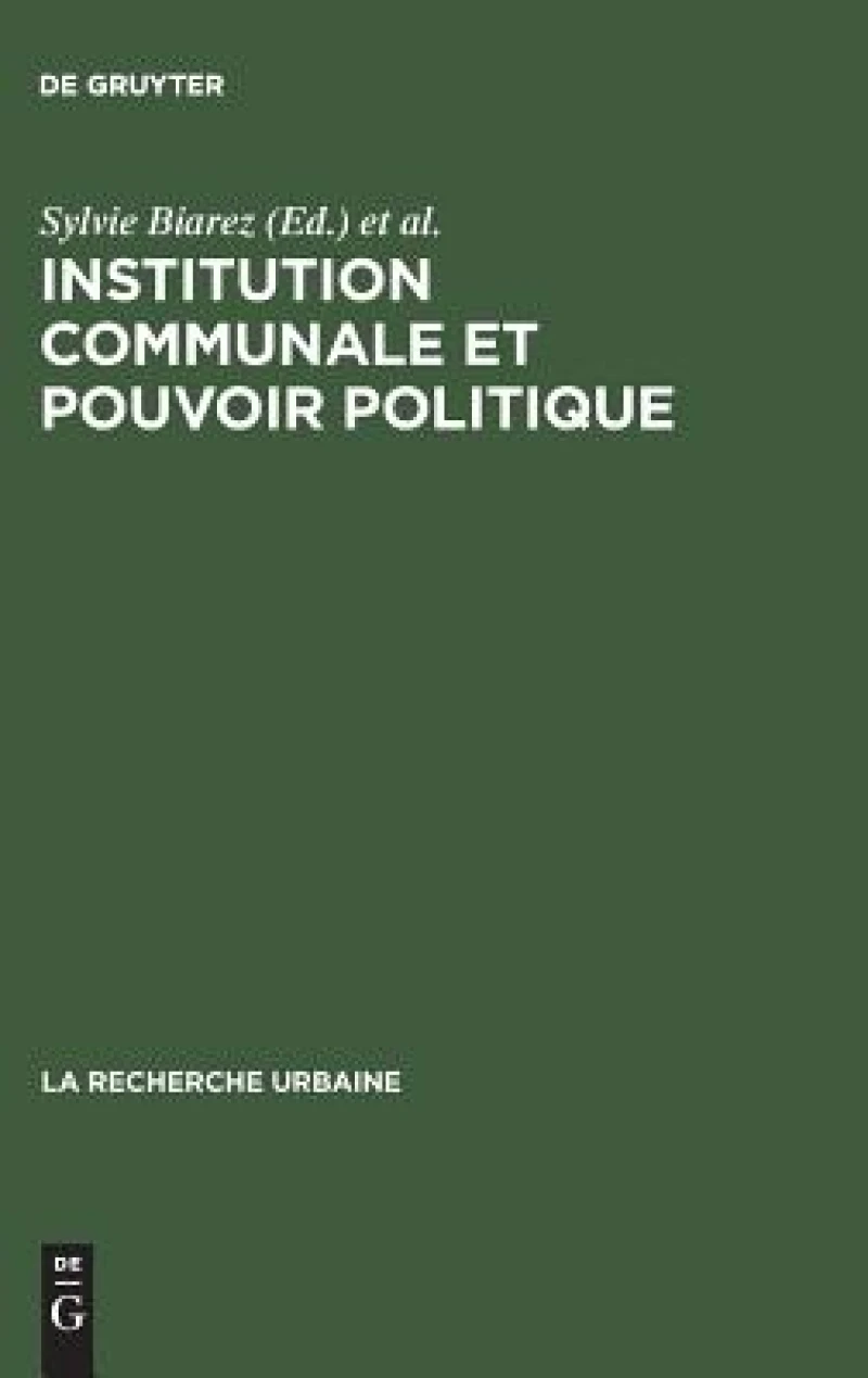 Institution Communale Et Pouvoir Politique