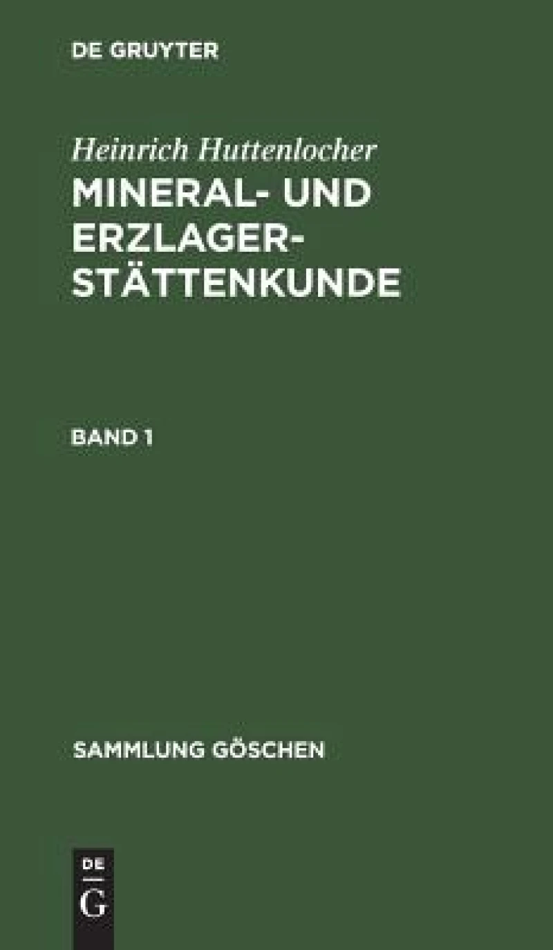 Mineral- und Erzlagerstättenkunde. Band 1