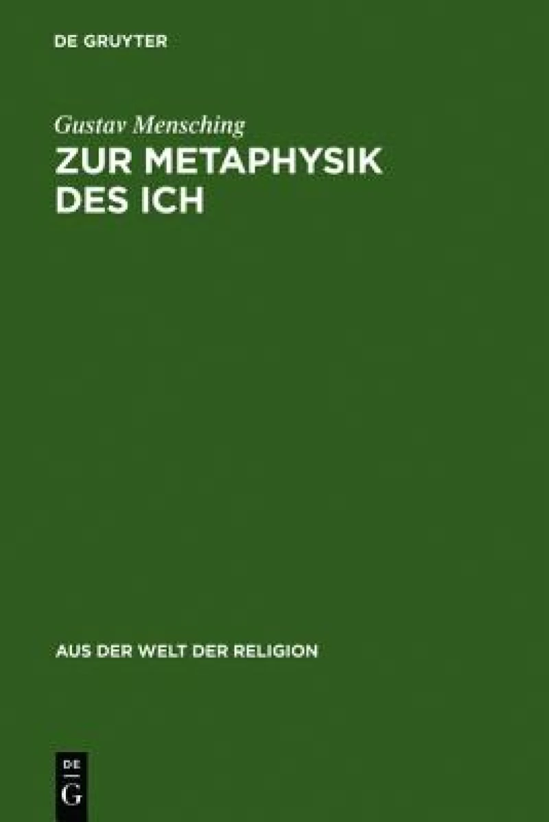 Zur Metaphysik des Ich