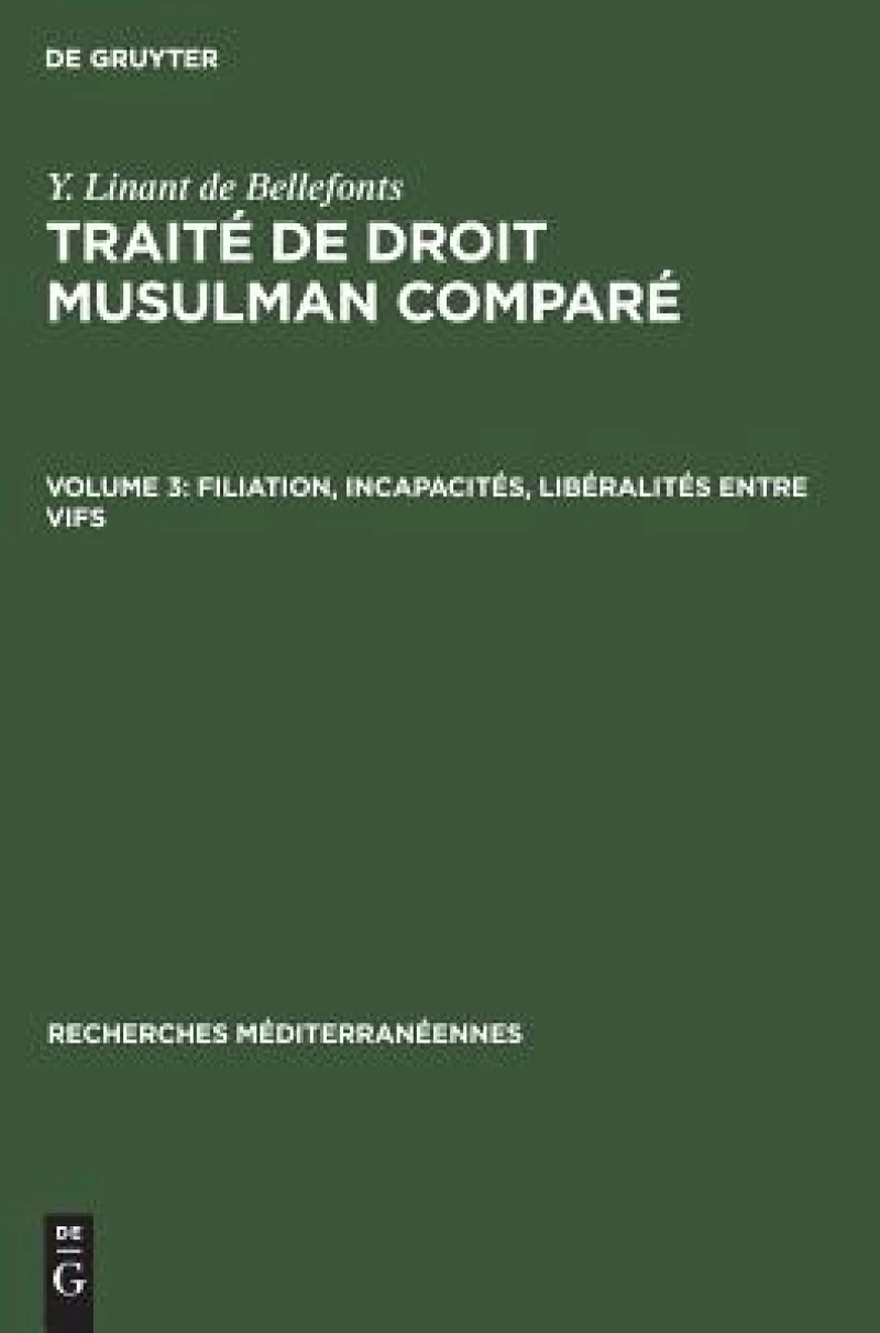Filiation, Incapacités, Libéralités Entre Vifs