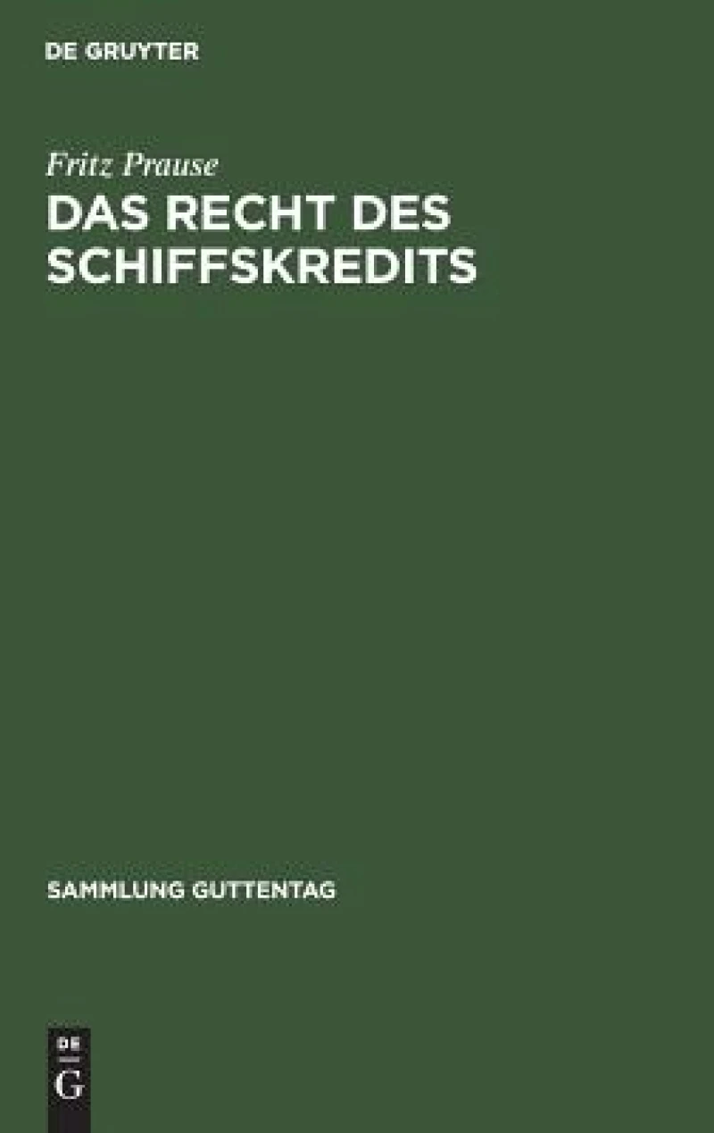 Recht des Schiffskredits