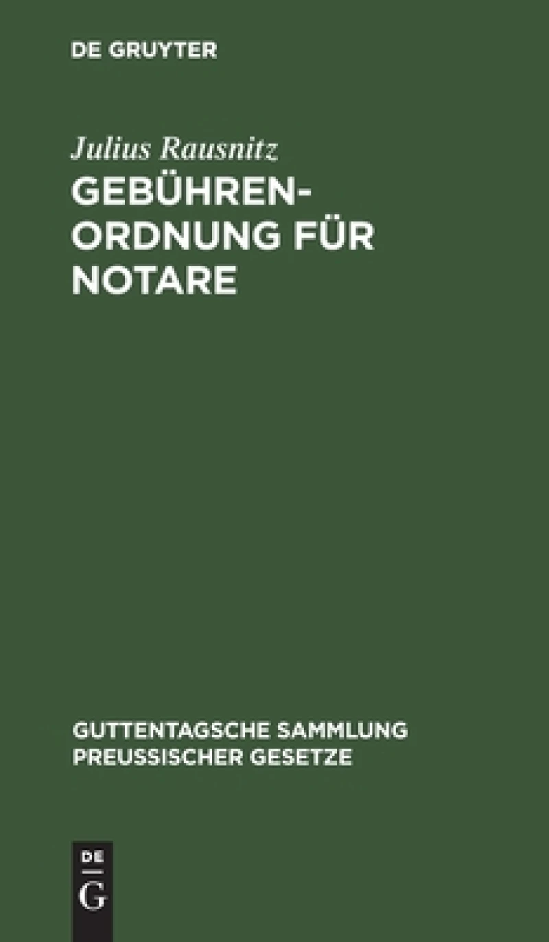 Gebührenordnung für Notare