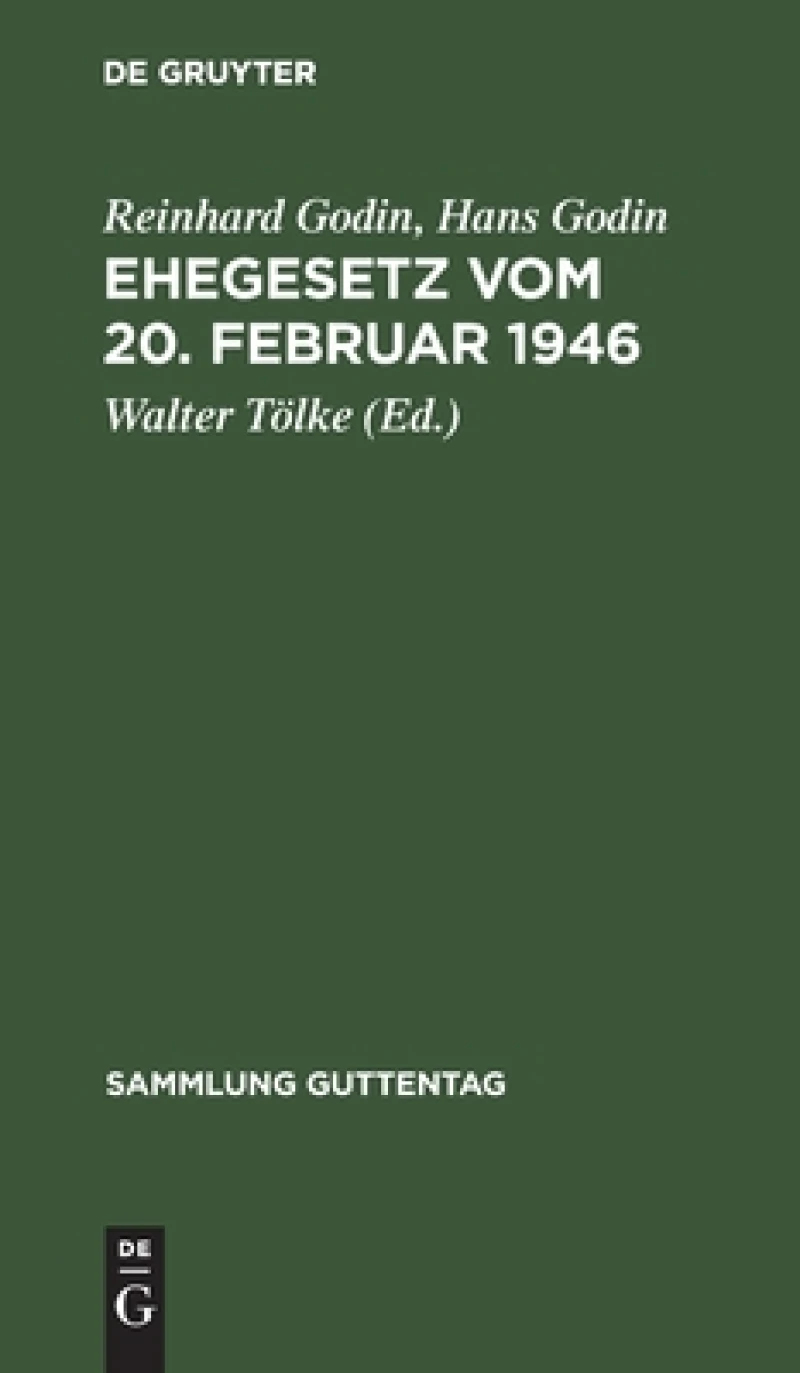 Ehegesetz vom 20. Februar 1946