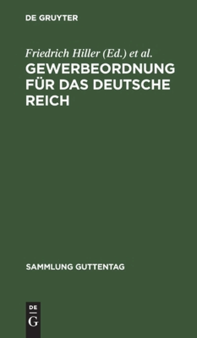 Gewerbeordnung für das Deutsche Reich