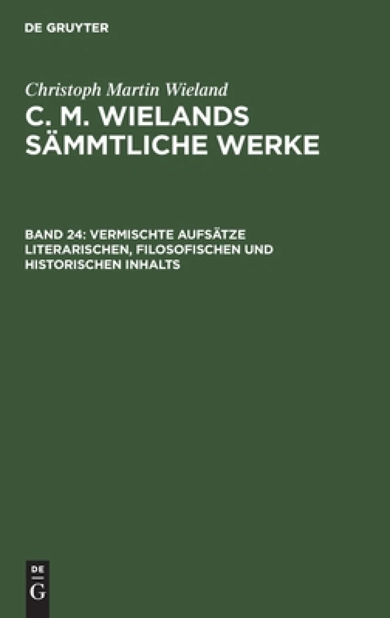Vermischte Aufsätze literarischen, filosofischen und historischen Inhalts