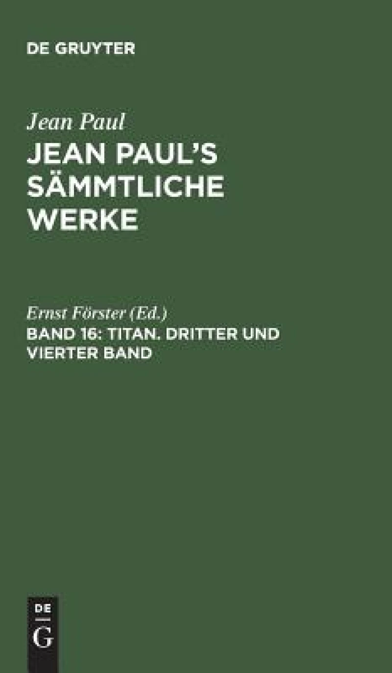Titan. Dritter und vierter Band
