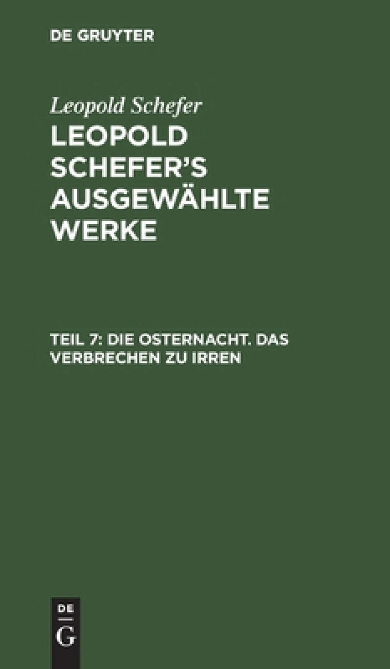 Osternacht. Das Verbrechen zu irren