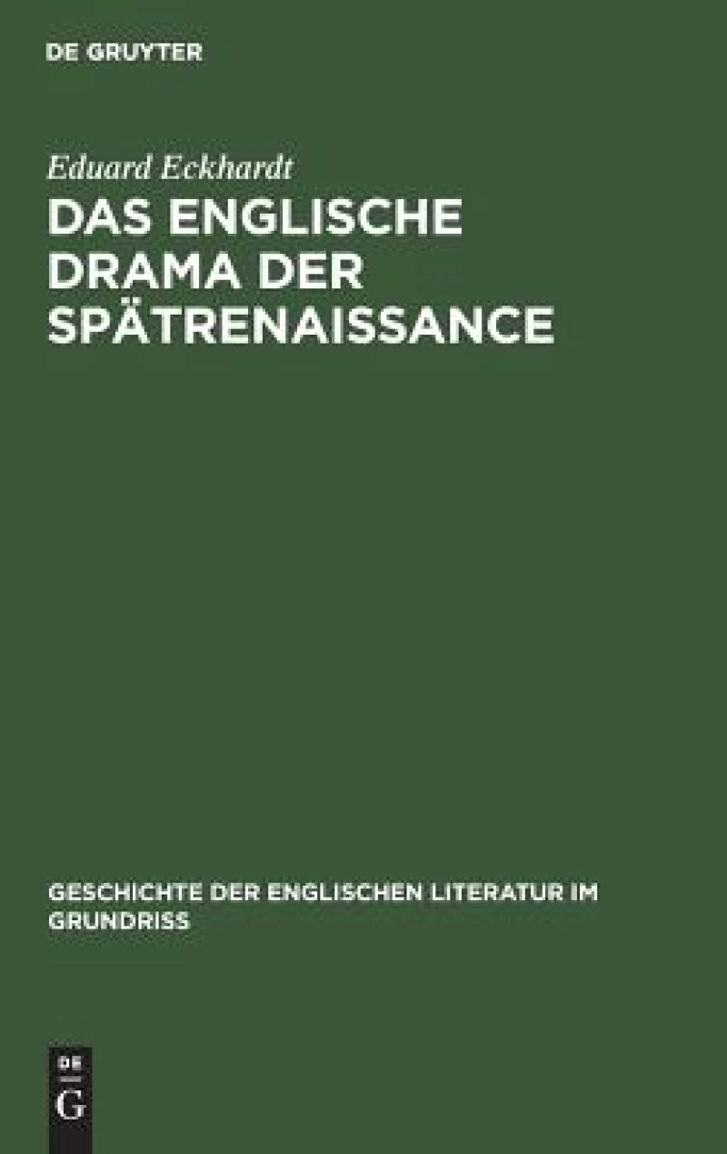 englische Drama der Spätrenaissance