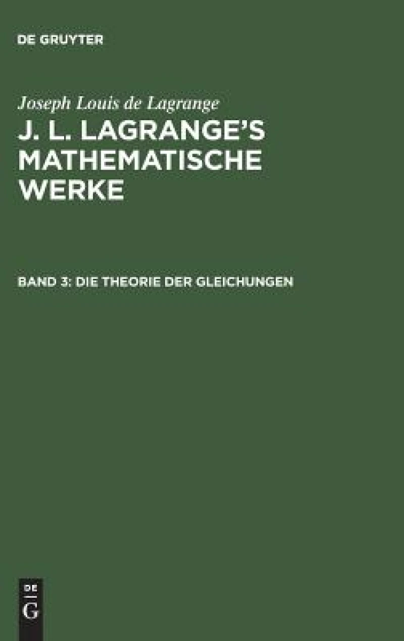Theorie der Gleichungen