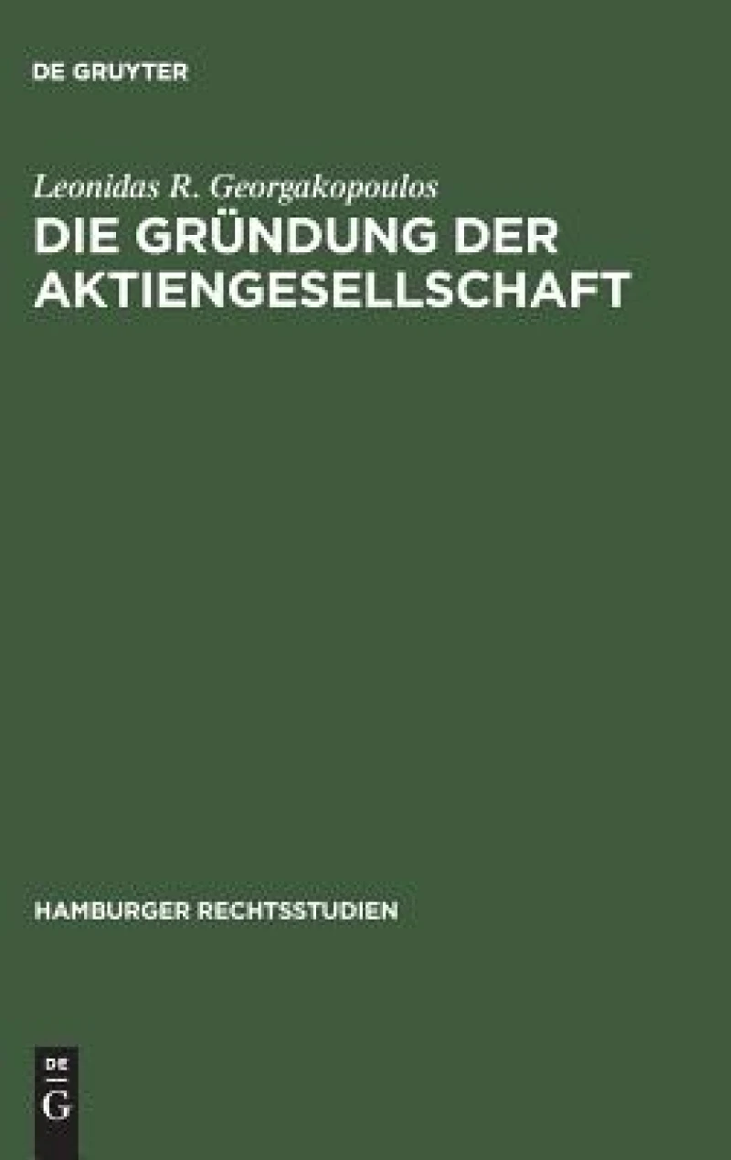 Gründung der Aktiengesellschaft