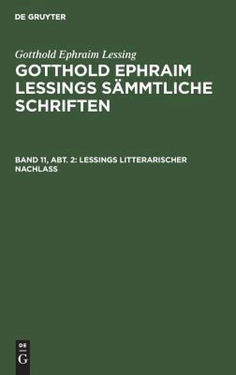 Lessings Litterarischer Nachlaß