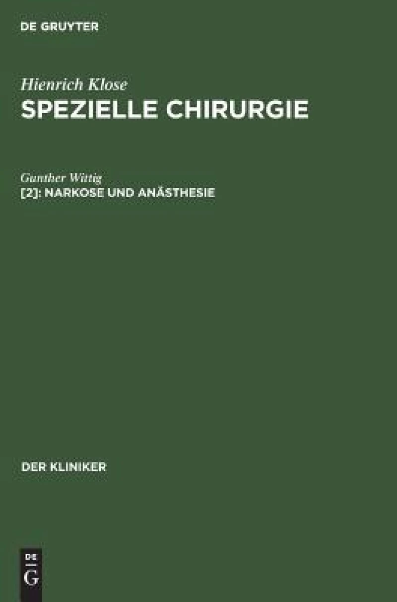 Narkose Und Anästhesie