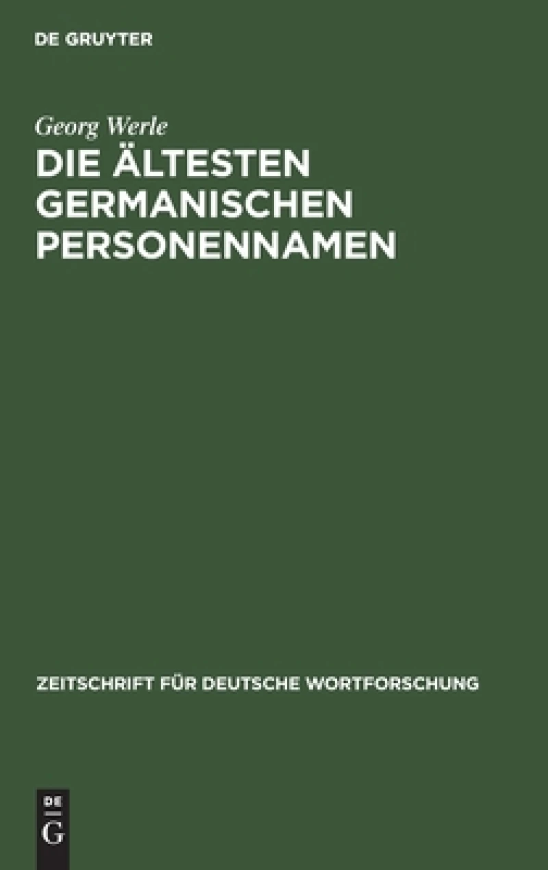 ältesten germanischen Personennamen