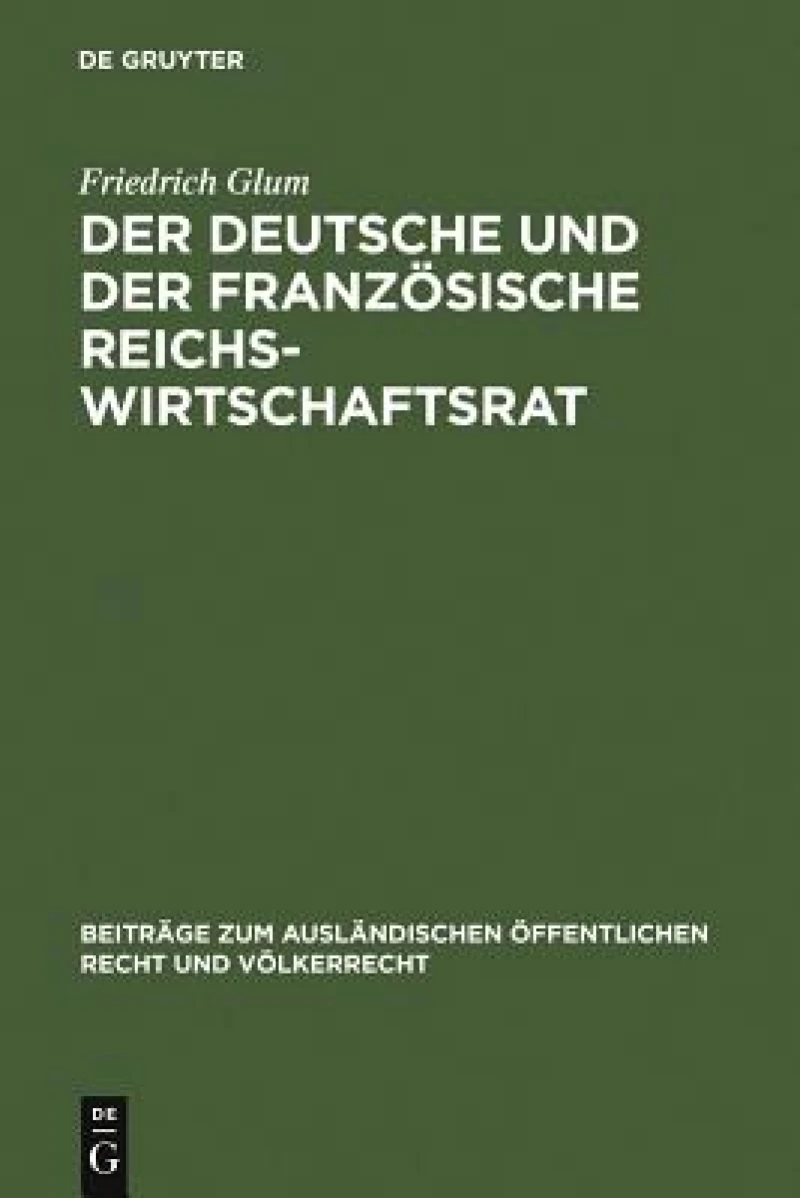 deutsche und der französische Reichswirtschaftsrat