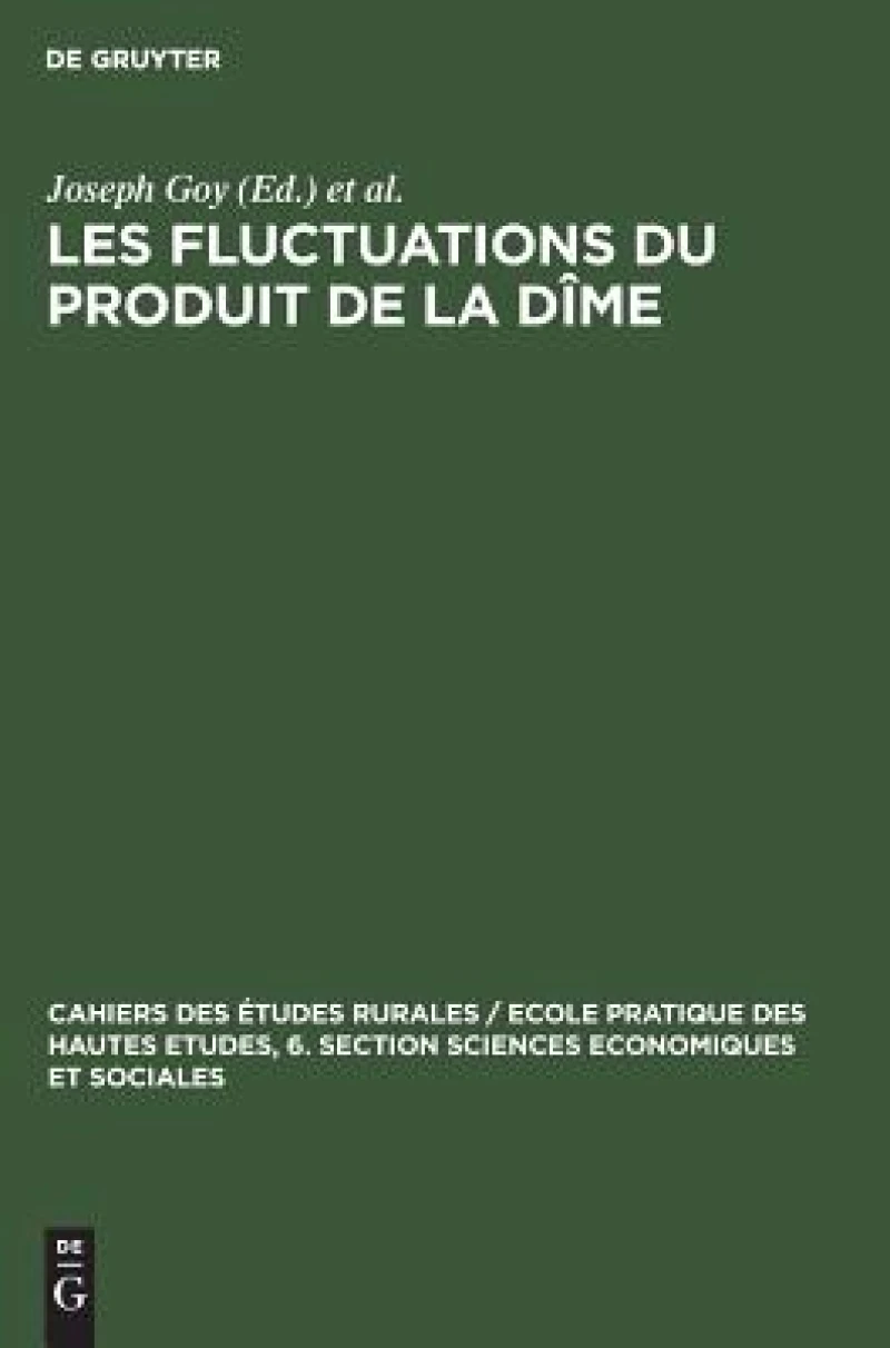 Les fluctuations du produit de la dîme