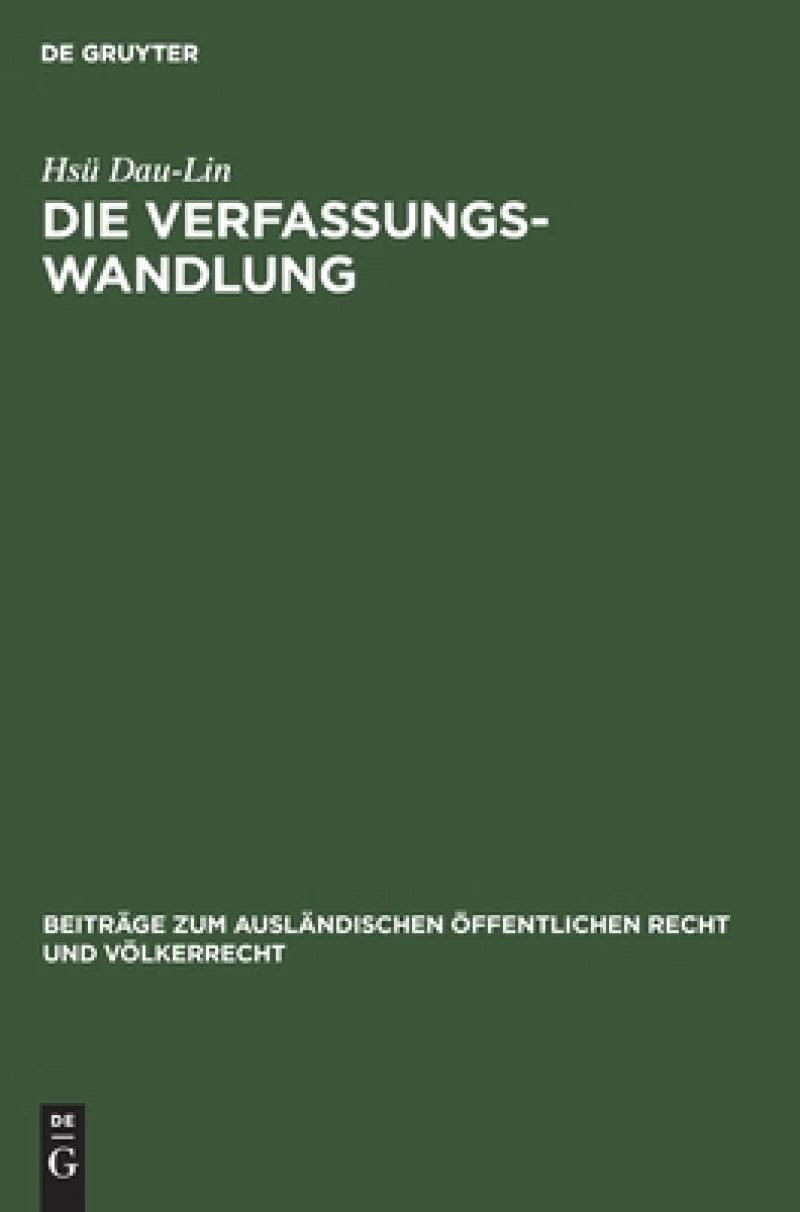 Verfassungswandlung