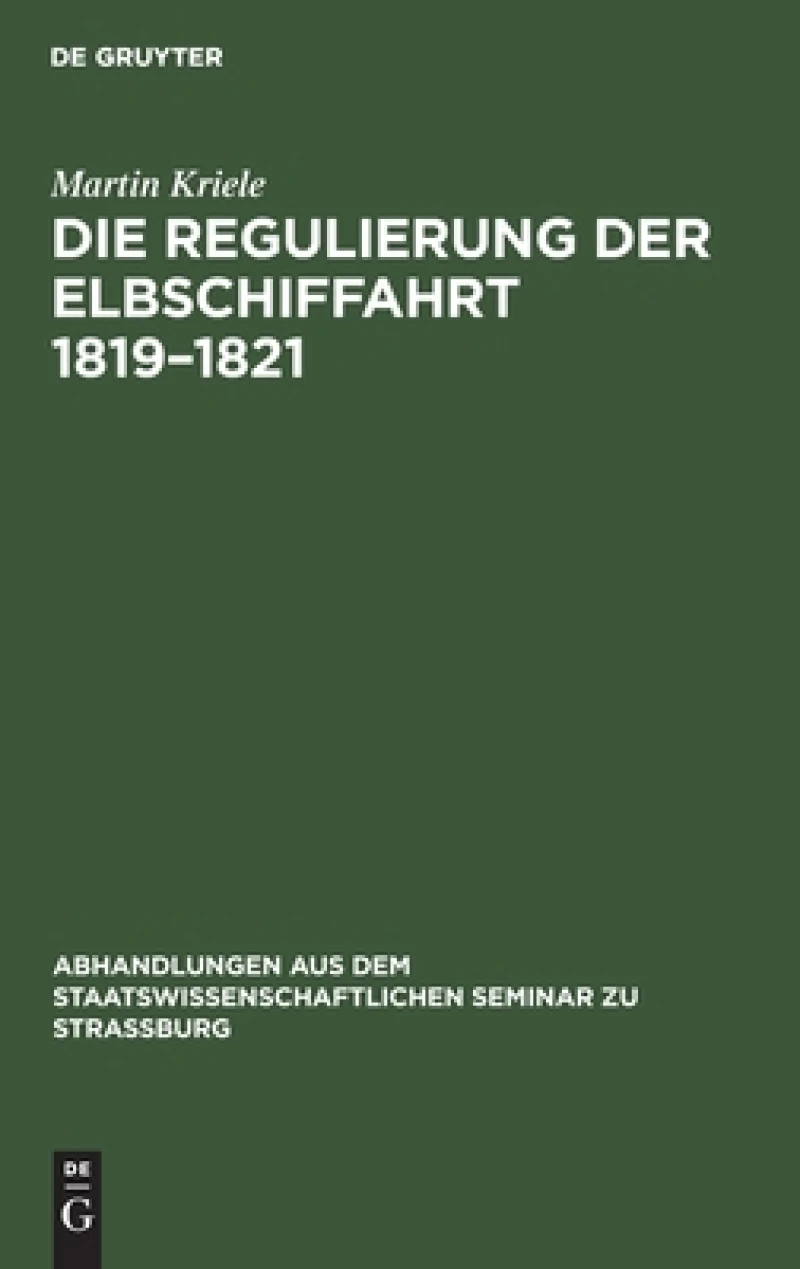 Regulierung der Elbschiffahrt 1819–1821