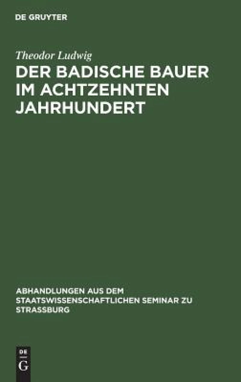 badische Bauer im achtzehnten Jahrhundert