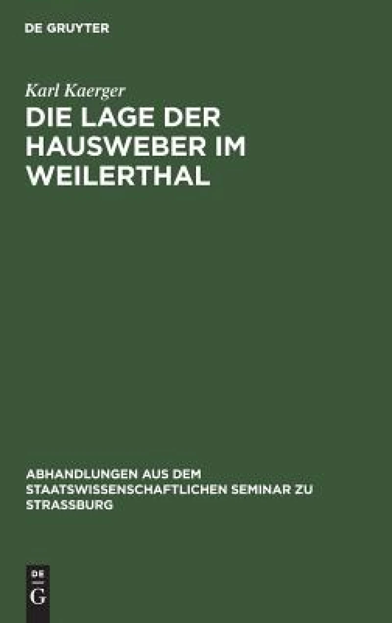 Lage der Hausweber im Weilerthal