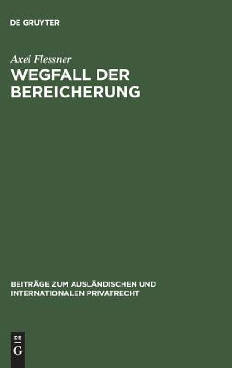 Wegfall der Bereicherung
