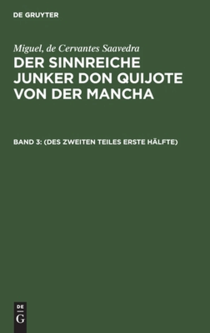 (Des zweiten Teiles erste Hälfte)