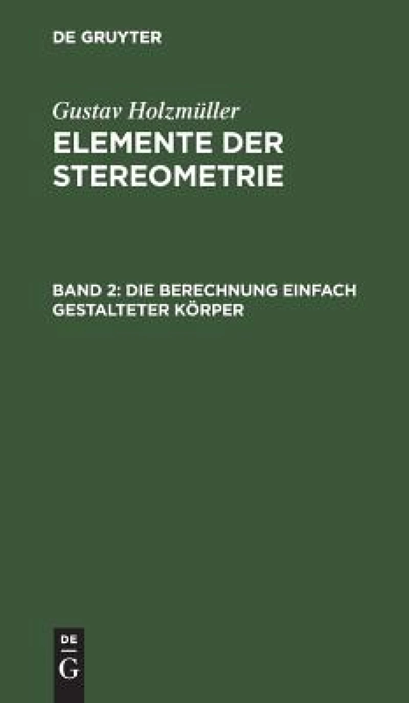 Berechnung einfach gestalteter Körper