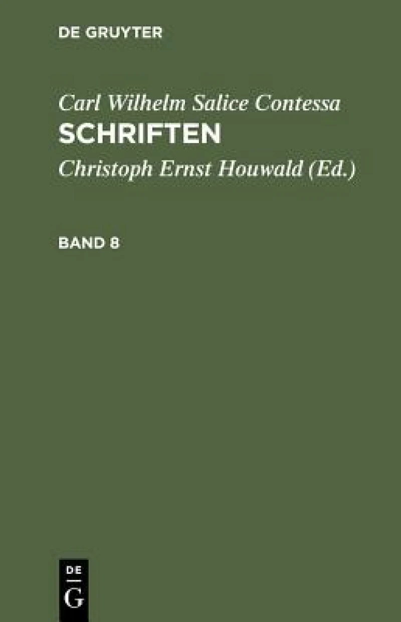 Schriften. Band 8