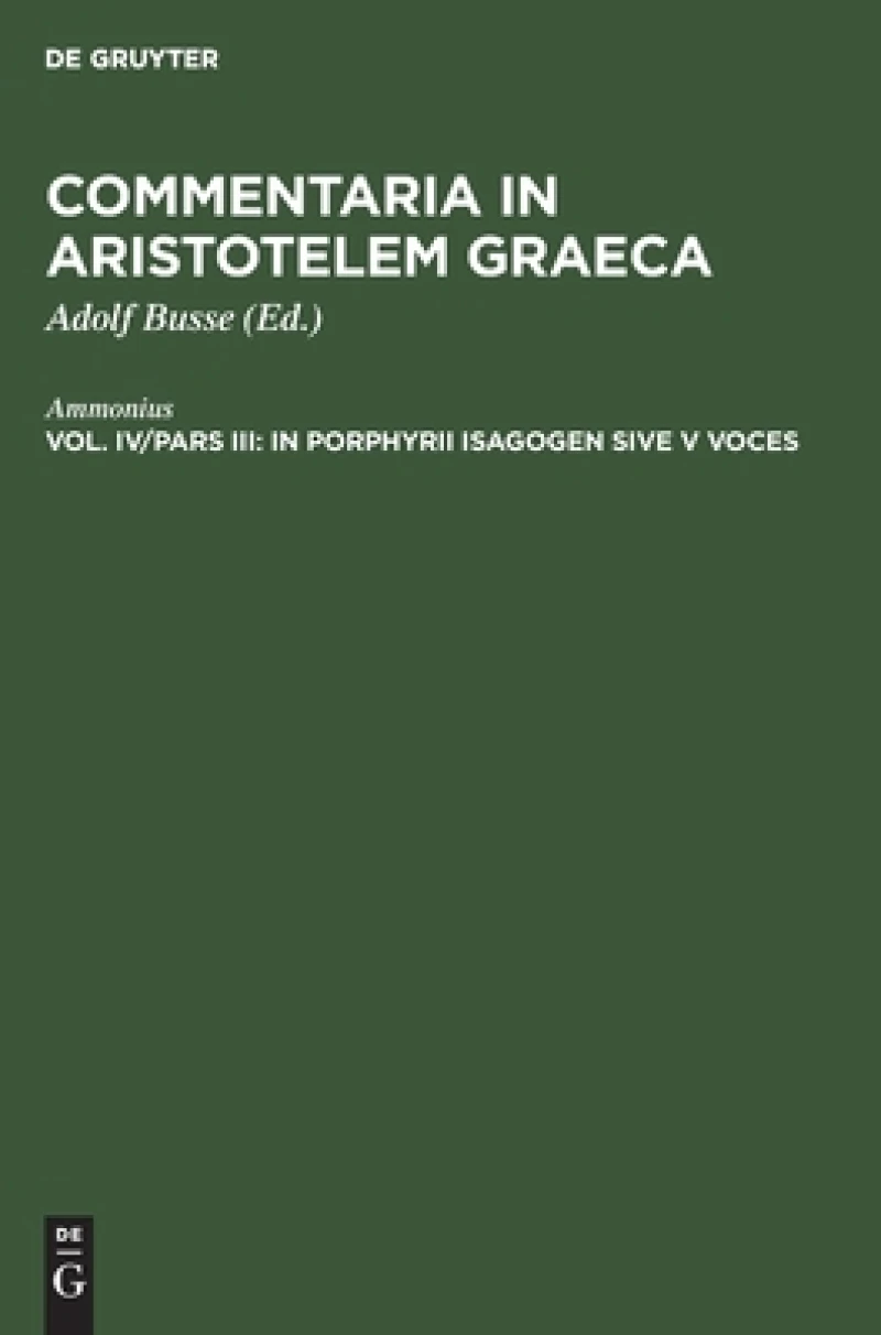 In Porphyrii Isagogen sive V voces