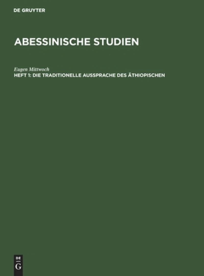 traditionelle Aussprache des Äthiopischen
