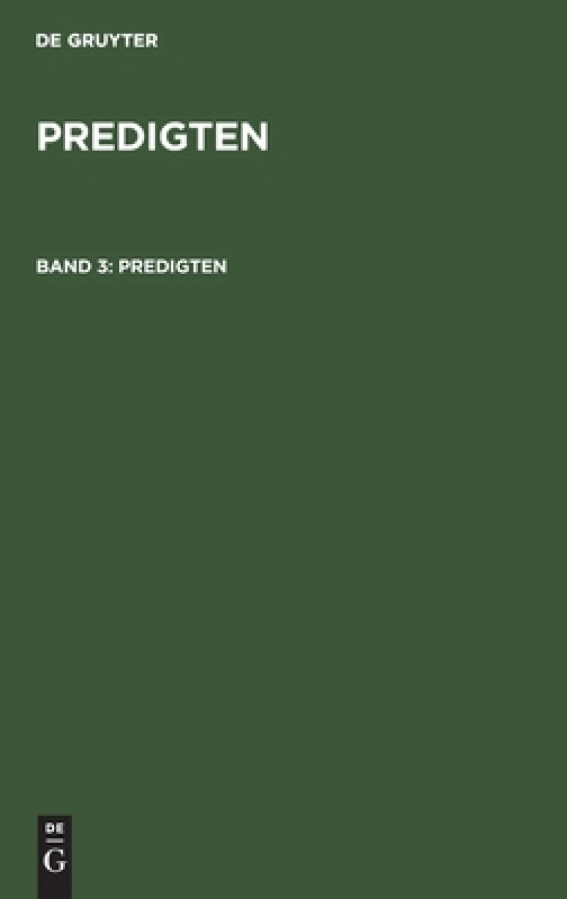 Predigten. Band 3