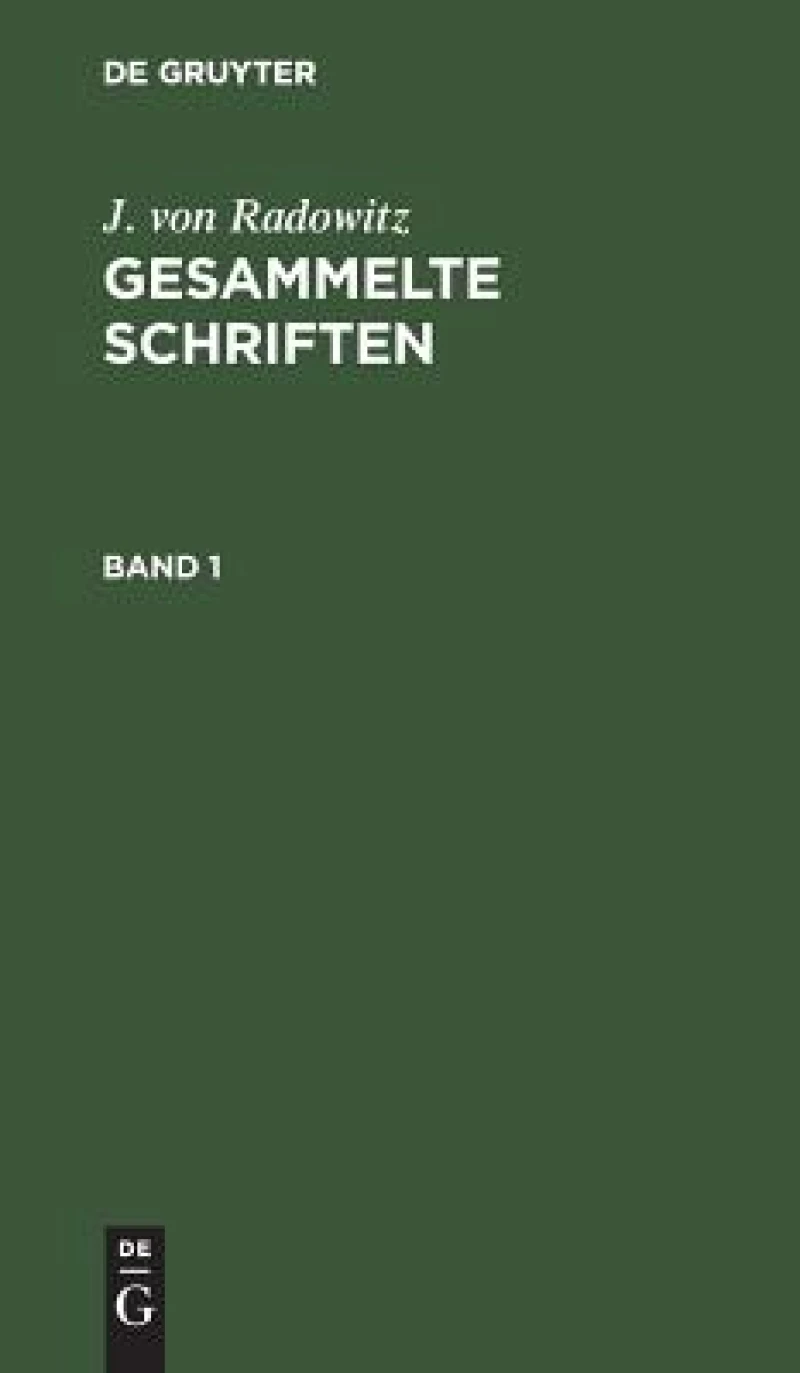 Gesammelte Schriften. Band 1