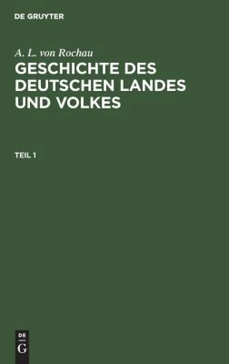 Geschichte des deutschen Landes und Volkes. Teil 1