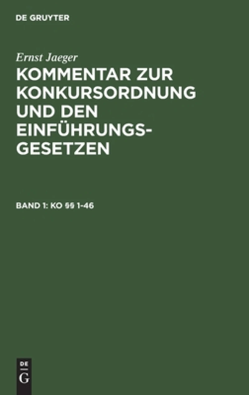 KO §§ 1-46
