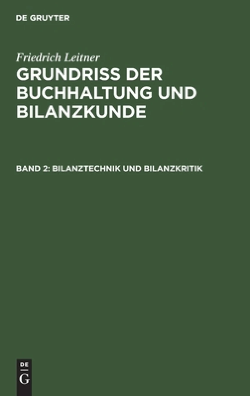 Bilanztechnik und Bilanzkritik