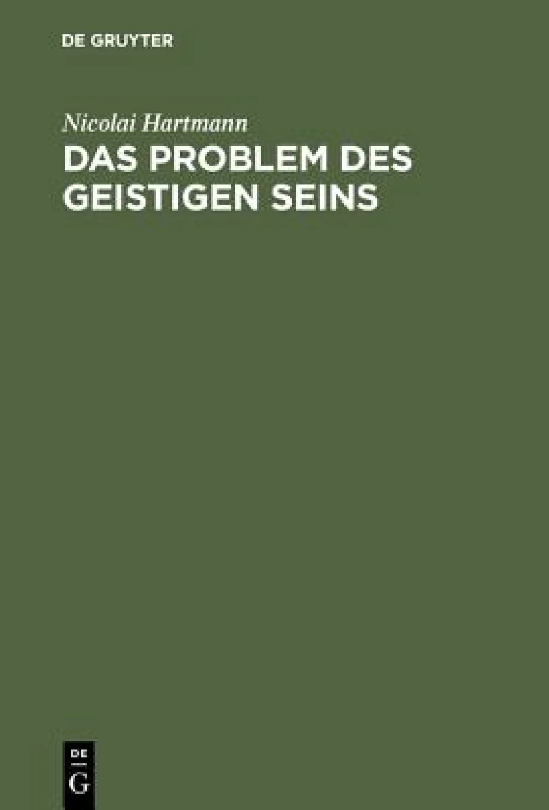 Das Problem des geistigen Seins
