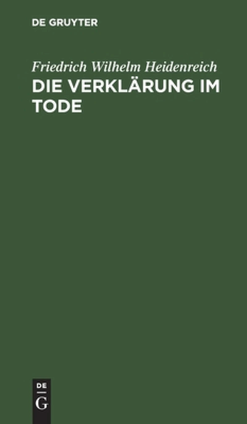 Verklärung im Tode