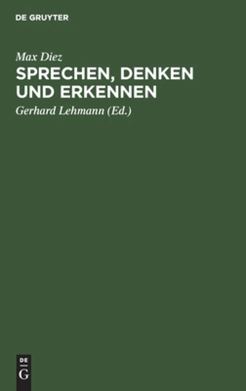 Sprechen, Denken und Erkennen