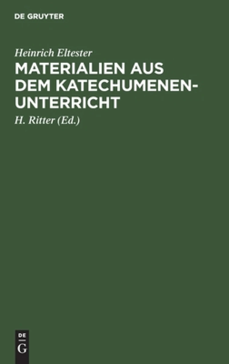 Materialien Aus Dem Katechumenen-unterricht
